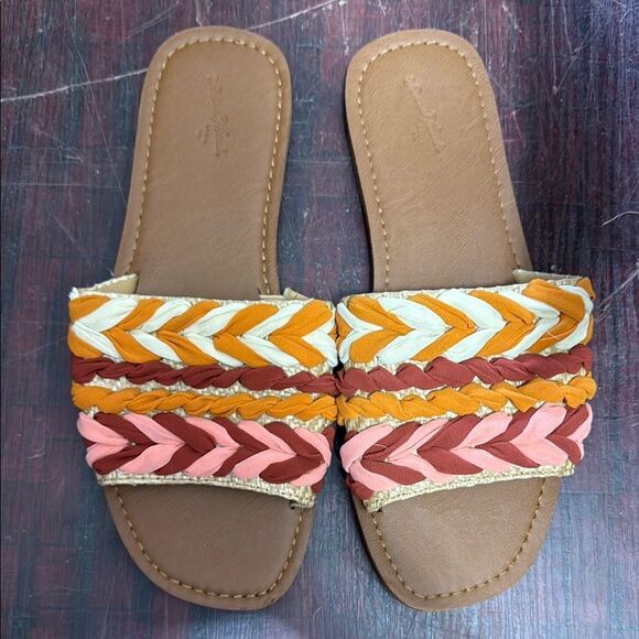 Universal Thread Colorful Braided Women's Sandals - Picture 1 of 1